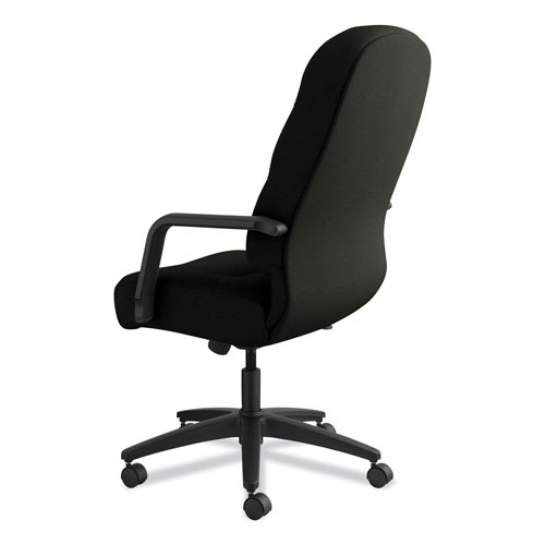 Hon Pillow-Soft 2090 Series Executive High-Back Swivel/Tilt Chair, Supports up to 300 lbs., Black Seat/Black Back, Black Base