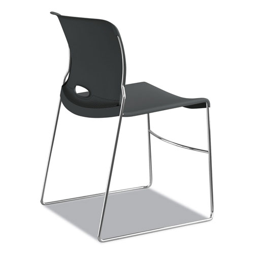 Hon Olson Stacker High Density Chair, Lava Seat/Lava Back, Chrome Base, 4/Carton