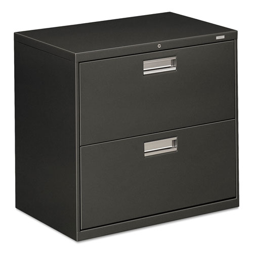 Hon 600 Series Two-Drawer Lateral File, 30w x 18d x 28h, Charcoal