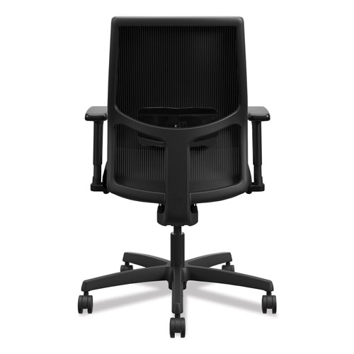 Hon Ignition 2.0 4-Way Stretch Low-Back Mesh Task Chair, Supports up to 300 lbs., Black Seat/Back, Black Base