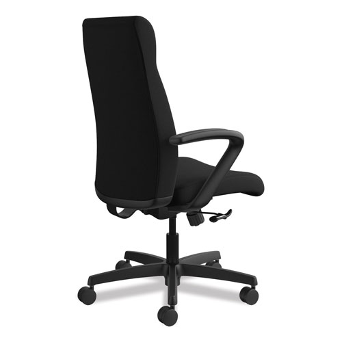 Hon Ignition Series Executive High-Back Chair, Supports up to 300 lbs., Black Seat/Black Back, Black Base