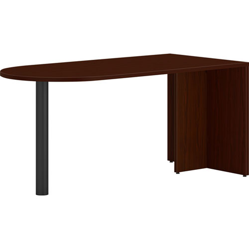 Hon Peninsula, w/End Panel, f/Mod Desk, 66"x30"x29" , Mahogany