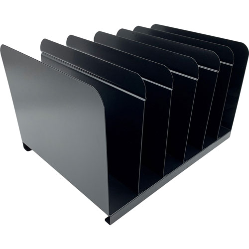 Huron 6-slot Vertical Book Rack - 6 Compartment(s) - 9
