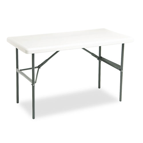 Iceberg IndestrucTables Too 1200 Series Folding Table, 48w x 24d x 29h, Platinum