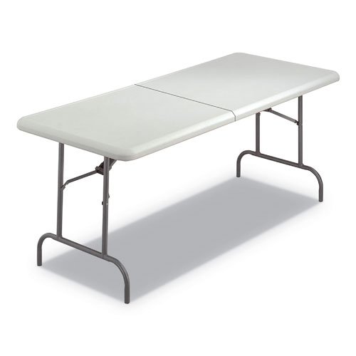 Iceberg IndestrucTables Too 1200 Series Folding Table, 30w x 72d x 29h, Platinum