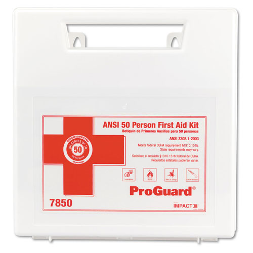 Impact First Aid Kit for 50 People, 194-Pieces, Plastic Case