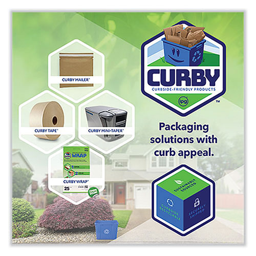 IPG Curby Mailer Self-Sealing Recyclable Mailer, Paper Padding, Self-Adhesive, #2, 11.38 x 9.5, 30/Carton