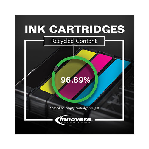 Innovera Remanufactured Yellow Ink, Replacement For HP 02 (C8773WN), 500 Page Yield