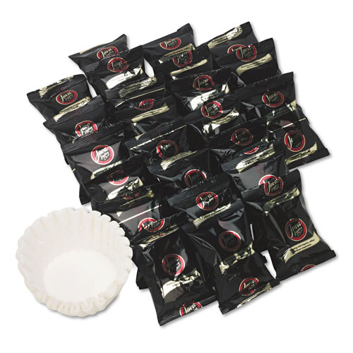 Java Trading Company Coffee Portion Packs, 1.5oz Packs, 100% Colombian, 42/Carton