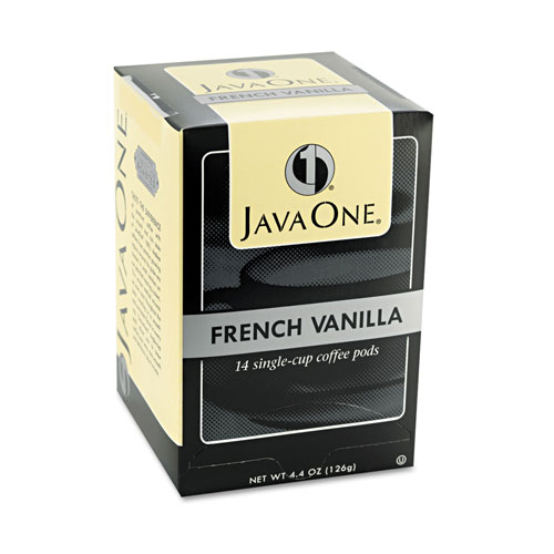 Java One™ Coffee Pods, French Vanilla, Single Cup, 14/Box