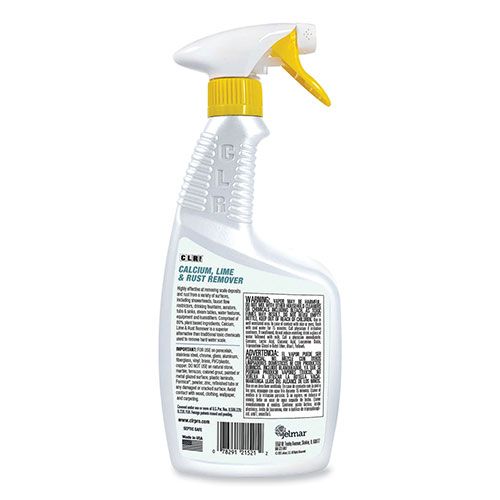 CLR Calcium, Lime and Rust Remover, 32 oz Spray Bottle, 6/Carton
