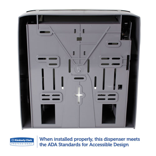 Kimberly-Clark Lev-R-Matic Roll Towel Dispenser, 13 3/10w x 9 4/5d x 13 1/2h, Smoke