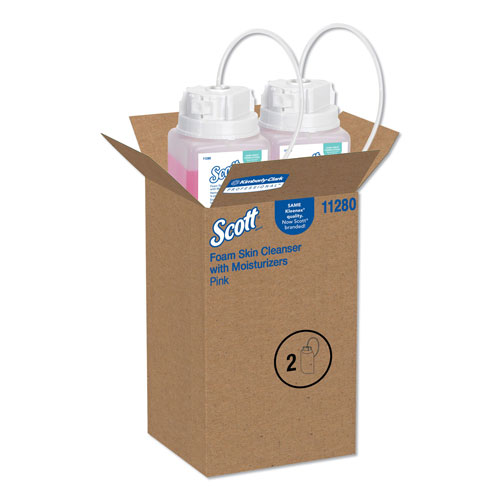Scott® Pro Foam Skin Cleanser with Moisturizers, Citrus Scent, 1.5 L Refill, 2/Carton