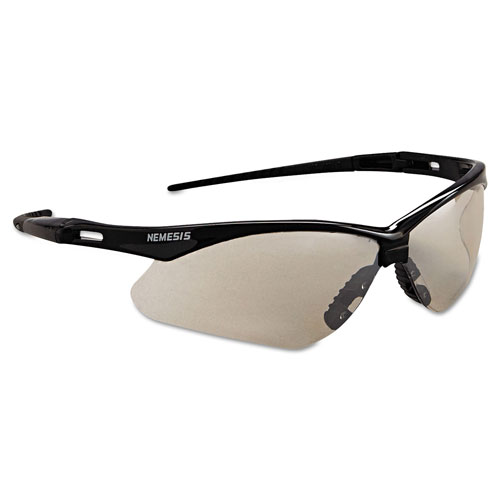 KleenGuard™ Nemesis Safety Glasses, Black Frame, Indoor/Outdoor Lens