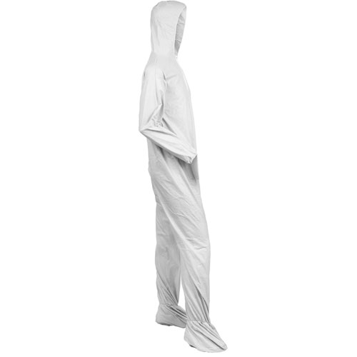 KleenGuard™ A40 Elastic-Cuff, Ankle, Hood & Boot Coveralls, White, 2X-Large, 25/Carton