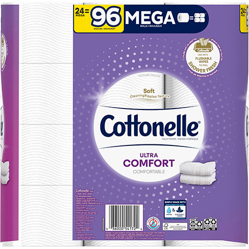 Cottonelle® Ultra Comfort Toilet Paper - 2 Ply - 268 Sheets/Roll - White - 2 / Carton