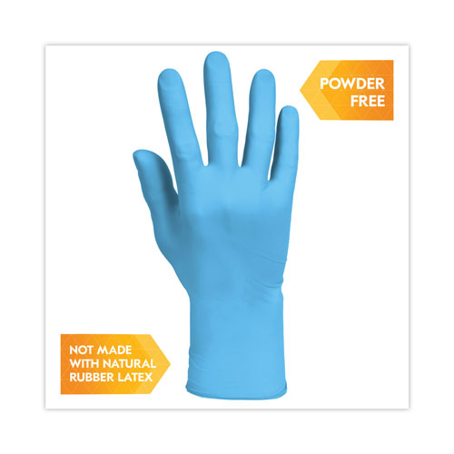 KleenGuard™ G10 Comfort Plus Blue Nitrile Gloves, Light Blue, Small, 1,000/Carton