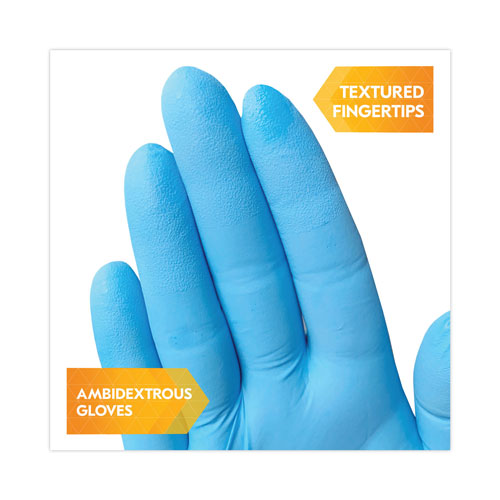 KleenGuard™ G10 Comfort Plus Blue Nitrile Gloves, Light Blue, Large, 1,000/Carton