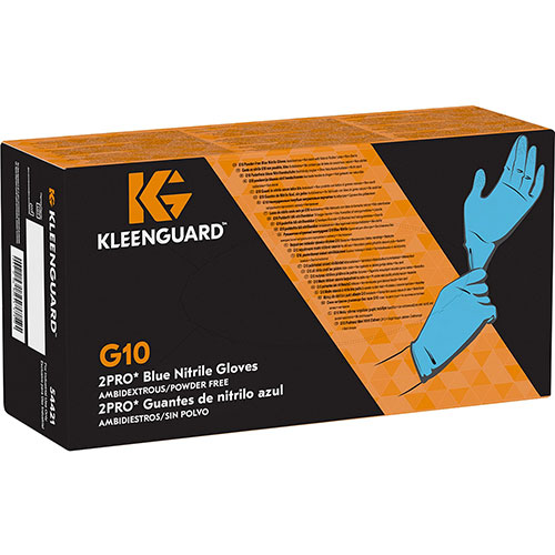 KleenGuard™ G10 Blue Nitrile Gloves - Small Size - Blue - 100 / Box