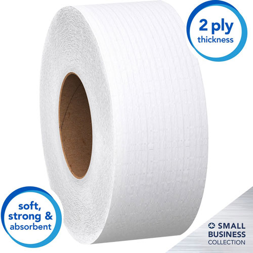 Kimberly-Clark JRT® Jr. 2 Ply Jumbo Roll Bathroom Tissue, 1,000 ft./Roll, White, 4 Rolls/Ctn