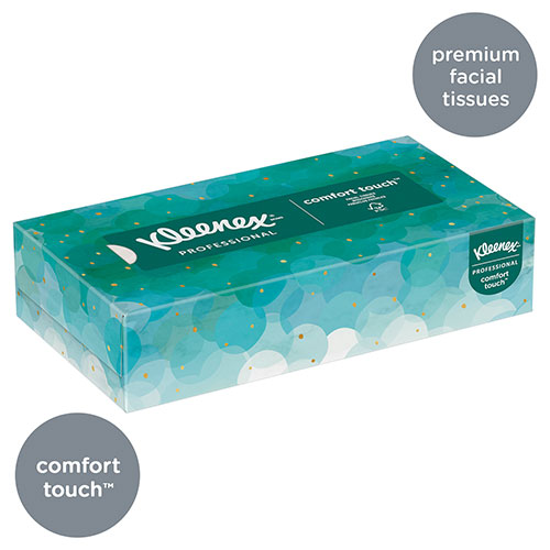 Kleenex Professional Facial Tissue for Business (21400), Flat Tissue Boxes, 36 Boxes / Case, 100 Tissues / Box, 3,600 Tissues / Case