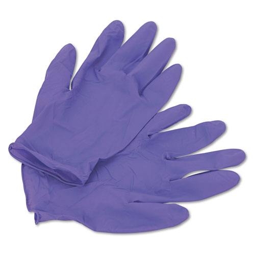 Kimberly-Clark PURPLE NITRILE Exam Gloves, 242 mm Length, Large, Purple, 100/Box