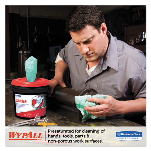 WypAll® Waterless Cleaning Wipes, Cloth, 9 x 12, 75/Bucket