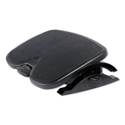 Kensington SoleMate Plus Adjustable Footrest with SmartFit System, 21.9w x 3.7d x 14.2h, Black