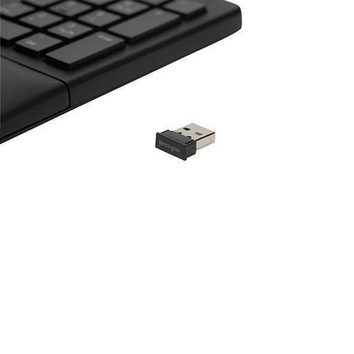 Kensington Pro Fit Ergo Wireless Keyboard, 18.98 x 9.92 x 1.5, Black