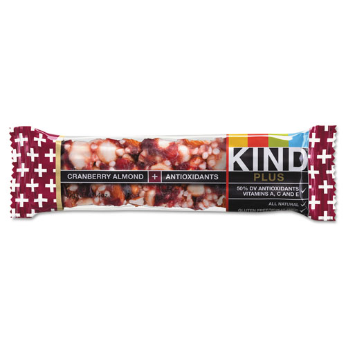 Kind Plus Nutrition Boost Bar, Cranberry Almond and Antioxidants, 1.4 oz, 12/Box