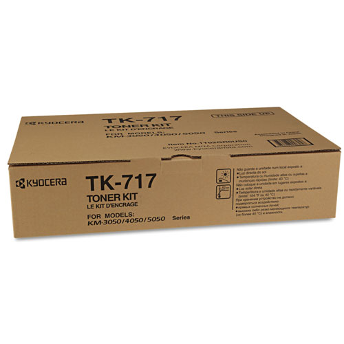 Kyocera TK717 Toner, 34000 Page-Yield, Black