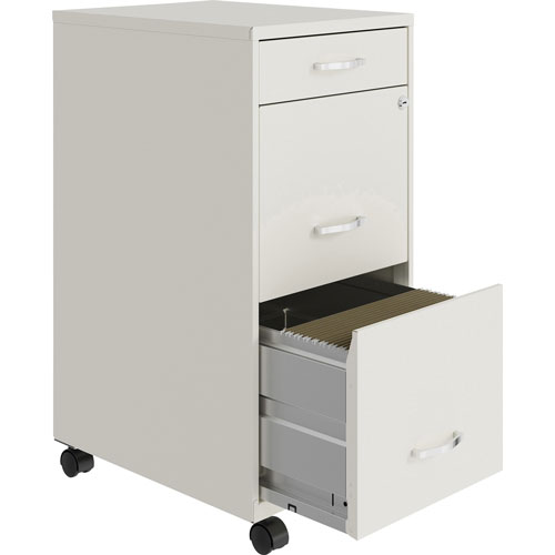 Lorell SOHO Box/File/File Mobile File Cabinet, 14.3