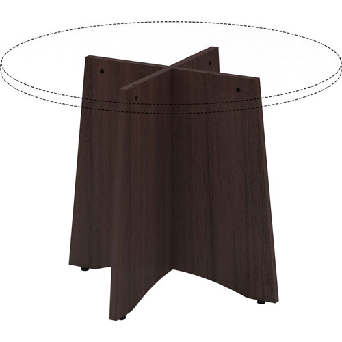 Lorell Espresso Laminate Conference Table, Espresso Base, Assembly Required