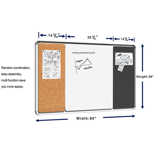 Lorell Mounting Frame for Whiteboard - Silver - 1 Each