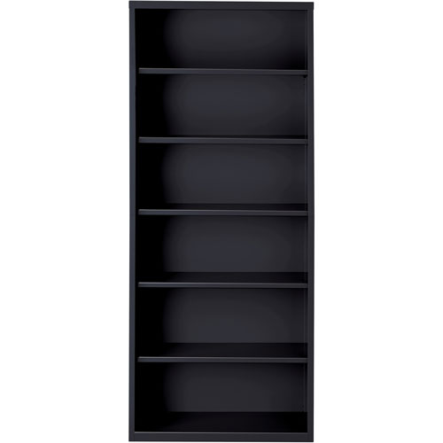 Lorell 6-Shelf Bookcase, Black