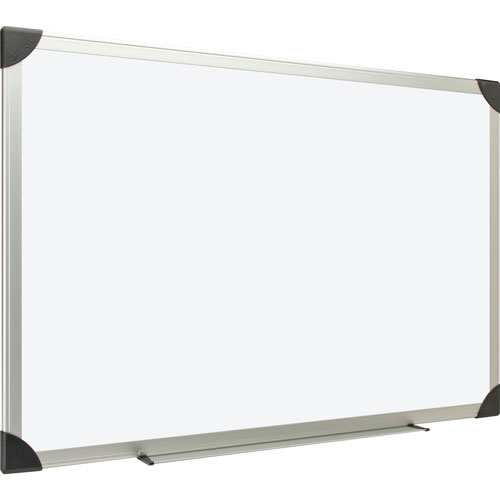 Lorell Dry-Erase Board, 4'x3', Aluminum/White