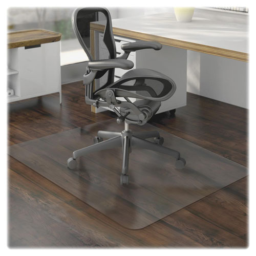 Lorell Chairmat, Hard Floor, Wide 46"x60", Clear
