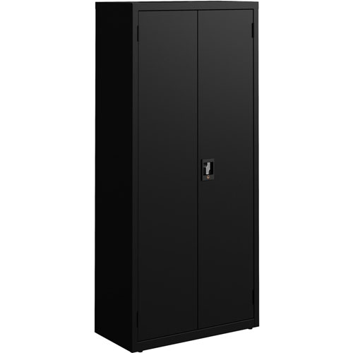Lorell Slimline Storage Cabinet - 30" x 42" x 66" - 4 x Shelf(ves) - 720 lb Load Capacity - Durable, Welded, Nonporous Surface, Recessed Handle, Removable Lock, Locking System - Baked Enamel - Recycled