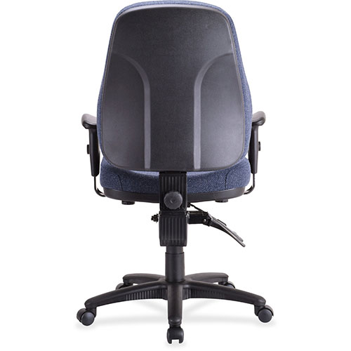 Lorell Adjustable Highback Chair, 26 7/8" WX28" DX40 1/2 44" H, Blue