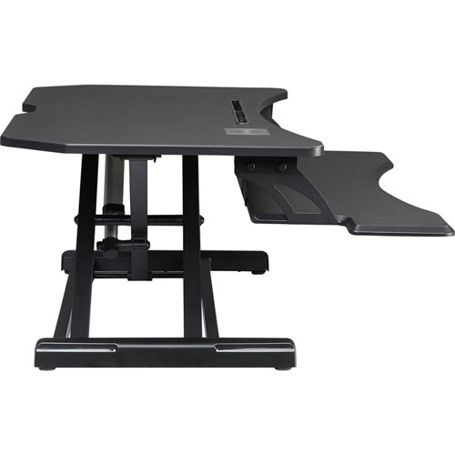 Lorell Electric Desk Riser with Wireless Device Charging, 20