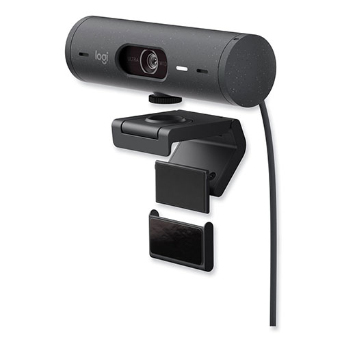 Logitech Brio 505 Webcam, 1920 pixels x 1080 pixels, Graphite