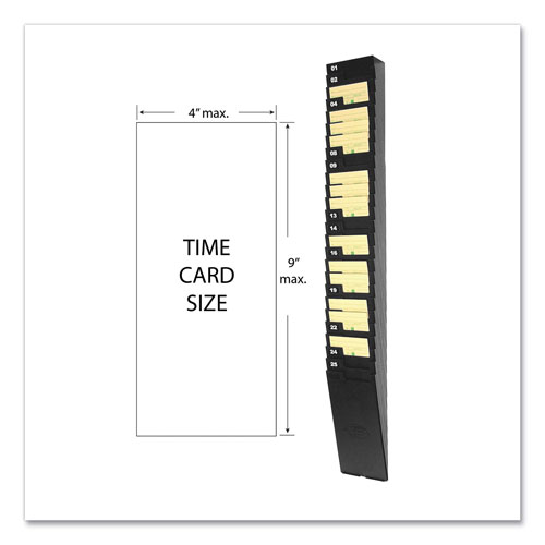 Lathem Time Expandable Time Card Rack, 25-Pocket, Holds 9