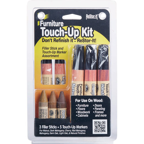 Master Caster ReStor-It Furniture Touch-Up Kit, 8 Piece Kit