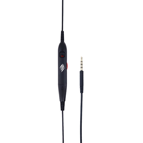 Mad Catz The Authentic F.R.E.Q. 2 Gaming Headset, Black - Stereo - Mini-phone (3.5mm) - Wired - Over-the-head - Binaural - Circumaural - Omni-directional Microphone - Black