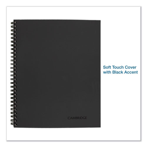 Cambridge Wirebound Guided Business Notebook, Action Planner, Dark Gray, 11 x 8.5, 80 Sheets