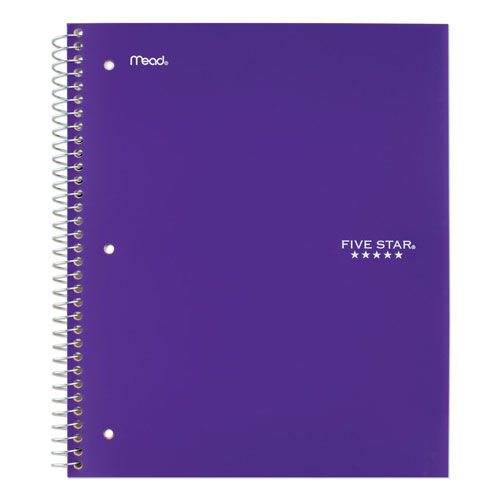 Mead Wirebound Notebook, 5 Subjects, College Rule, Assorted Color Covers, 11 x 8.5, 200 Sheets