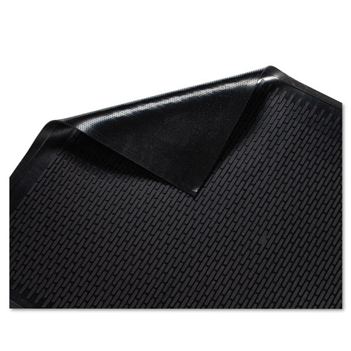 Millennium Mat Company Clean Step Outdoor Rubber Scraper Mat, Polypropylene, 36 x 60, Black