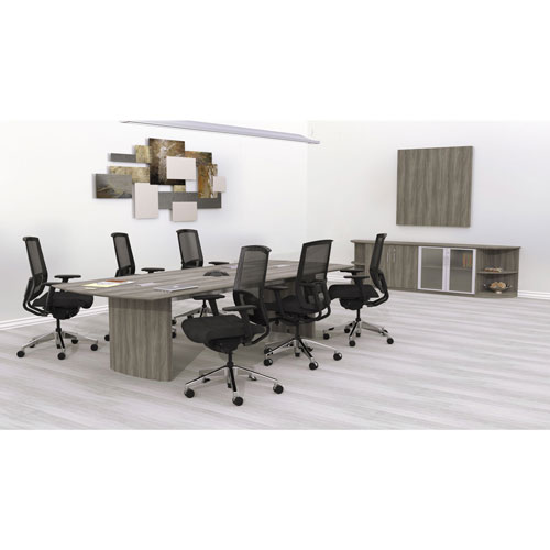 Safco Medina Series Conference Table Base, 23 3/5w x 2d x 28 1/8h, Gray Steel