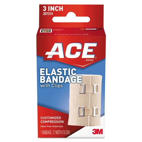 3M Elastic Bandage with E-Z Clips, 3 x 64
