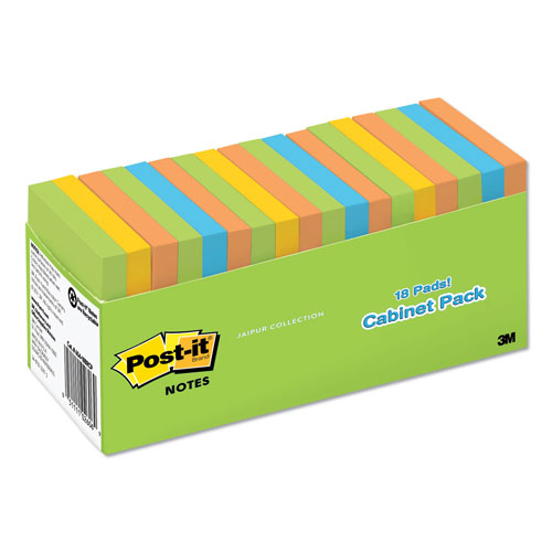 Post-it® Original Pads in Floral Fantasy Collection Colors, Cabinet Pack, 3